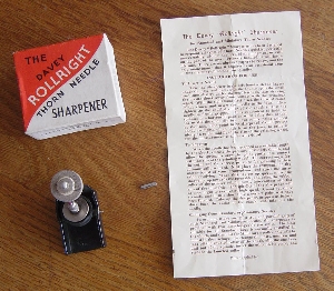 The Davey Rollright Thorn Needle Sharpener