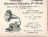 Thorens publicit extrait du dos d une carte topographique 1907 
